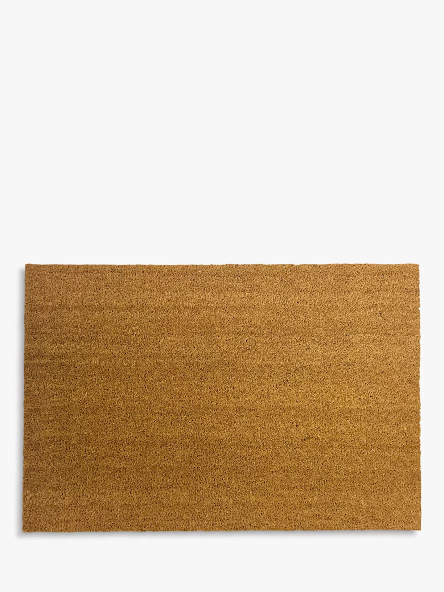 John Lewis Plain Coir Door Mat, Natural L80 x W120 cm, RRP £35